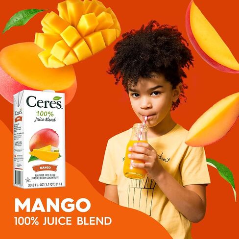 Ceres 100% All Natural Pure Fruit Juice Blend, Passion Fruit - Gluten Free, Rich in Vitamin C, No Added Sugar or Preservatives, Cholesterol Free - 33.8 FL OZ (Pack of 1) in Saudi Arabia