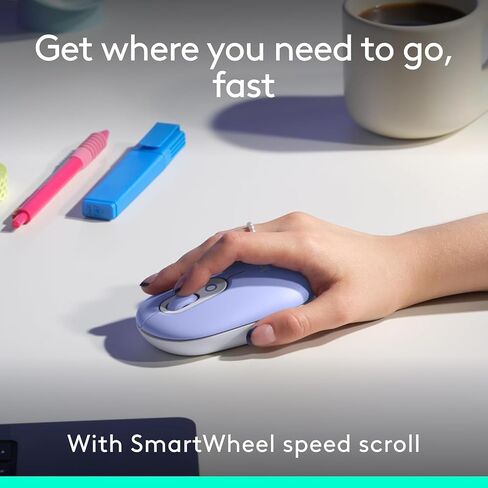 مجموعة Logitech POP ICON Combo، مجموعة لوحة مفاتيح وماوس بلوتوث، كتابة مريحة، مفاتيح وأزرار قابلة للبرمجة، نقرات هادئة، سهولة التبديل حتى 3 أجهزة - أرجواني (متجدد) in Saudi Arabia
