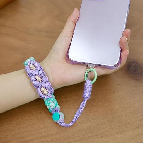 Braided Phone Lanyard, Adjustable Cell Phone Hanging Cord, Hand Wrist Strap Lanyard Compatible with Mobile Phone, Camara in Saudi Arabia