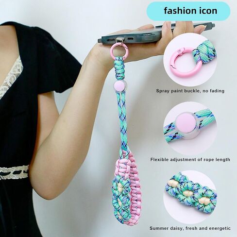 Braided Phone Lanyard, Adjustable Cell Phone Hanging Cord, Hand Wrist Strap Lanyard Compatible with Mobile Phone, Camara in Saudi Arabia