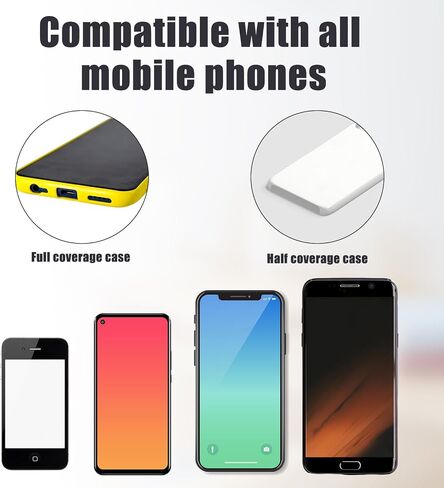 4 Pcs Phone Lanyard Patch, Phone Tether Tab Phone Strap Connector Rotatable 360°for Phone Strap Replacement Part Compatible with iPhone and Other Mobile Phones (Black) in Saudi Arabia