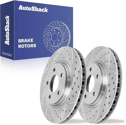 AutoShack Front Brake Rotors | Replacement For Pontiac Pursuit 2005-2010 G6 2007-2009 G5 2004-2012 Chevrolet Malibu 2005-2008 Cobalt 2008-2010 HHR 2004-2007 Saturn Ion 2007-2009 Aura | 2-PC Set in Saudi Arabia