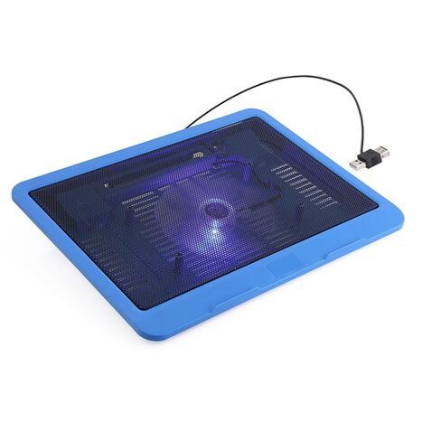 وسادة تبريد للكمبيوتر المحمول Drfeify، حامل مريح، مراوح فائقة الهدوء، تصميم محور USB للألعاب مقاس 14 بوصة أو أقل، خفيف الوزن، شبكة معدنية، أسود (أسود) in Kuwait