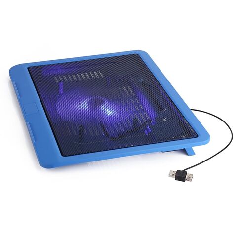 وسادة تبريد للكمبيوتر المحمول Drfeify، حامل مريح، مراوح فائقة الهدوء، تصميم محور USB للألعاب مقاس 14 بوصة أو أقل، خفيف الوزن، شبكة معدنية، أسود (أسود) in Kuwait