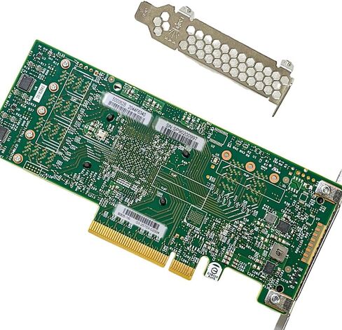 بطاقة SAS HBA متوافقة مع بطاقة توسيع LSI 9305-16i IT Mode PCIe SATA، 16 منفذ 12 جيجابت في الثانية PCIe 3.0، دعم الموسع، وحدة تحكم HBA مع 4X SFF-8643 إلى 8482 كابلات SAS لـ ZFS TrueNAS unRAID NAS in Kuwait