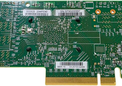 بطاقة SAS HBA متوافقة مع بطاقة توسيع LSI 9305-16i IT Mode PCIe SATA، 16 منفذ 12 جيجابت في الثانية PCIe 3.0، دعم الموسع، وحدة تحكم HBA مع 4X SFF-8643 إلى 8482 كابلات SAS لـ ZFS TrueNAS unRAID NAS in Kuwait
