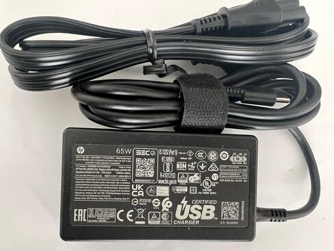 HP L67440-001- 65W 20V 3.25A USB-C محول تيار متردد لـ EliteBook x360، P/N: L65505-003، L67440-001، TPN-DA20. in Kuwait
