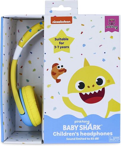 OTL Technologies Baby Shark BS0845 Holiday مع سماعات رأس Oli للأطفال للأعمار من 3 إلى 7 سنوات باللون الأصفر in Kuwait