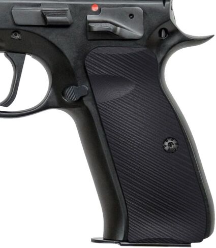 Cool Hand G10 Grips for CZ 75 Full Size, SP-01, 75B BD, Pistol Grips Screws Included, Palm Swell Back Style, Mag Release, Golf Ball Dimple Texture in Kuwait