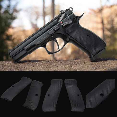 Cool Hand G10 Grips for CZ 75 Full Size, SP-01, 75B BD, Pistol Grips Screws Included, Palm Swell Back Style, Mag Release, Golf Ball Dimple Texture in Kuwait