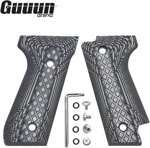 Guuun G10 Grips for Beretta 92S, Crosshatch Texture in Saudi Arabia