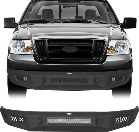 Hoke Road Discovery 04-08 F150 Front Pumper for 2004 2005 2006 2007 2008 Ford F-150 Pickup ، Offroad Replace Pumper w/Winch Plate & D Ring Mounts in Saudi Arabia