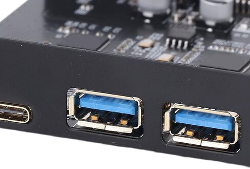 CHICIRIS PCIe USB 3.2 Gen 1 Expansion Card with 5Gbps Transfer Speed for, OS X PC, Black 5 Port PCIe USB Card for Desktop Users in Saudi Arabia