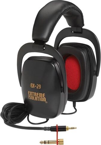Direct Sound EX-29 Dynamic Closed Headphones Black w/10' Headphone Extension Cable in Saudi Arabia