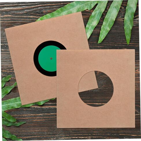 Cabilock 10pcs Kraft Paper Vinyl Record Sleeves Center for Sturdy Protective Carrying Case in Saudi Arabia