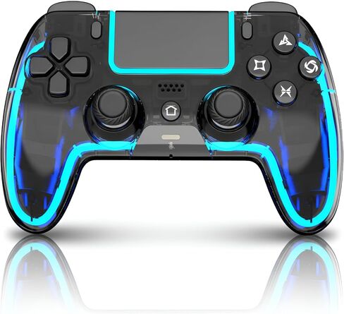 VioraTech Wireless Controller for PS5 with Hall Effect Joysticks, RGB Lighting, Turbo & Macro Functions, Linear Triggers, 6-Axis Sensor, Dual Vibration, Touchpad, Speaker & 3.5mm Audio Jack – Compatible with PS5/Pro/Slim/Mac/Steam Deck/PC in Saudi Arabia