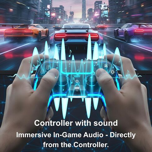 VioraTech Wireless Controller for PS5 with Hall Effect Joysticks, RGB Lighting, Turbo & Macro Functions, Linear Triggers, 6-Axis Sensor, Dual Vibration, Touchpad, Speaker & 3.5mm Audio Jack – Compatible with PS5/Pro/Slim/Mac/Steam Deck/PC in Saudi Arabia