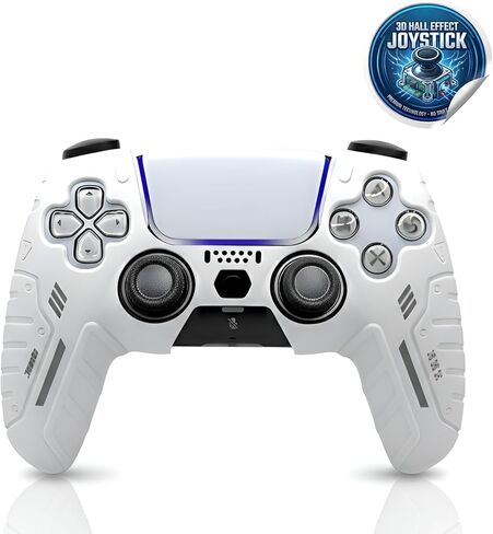 NexGami Wireless Controller Compatible with PS5, Bluetooth 5.0 Gamepad with 3D Hall Effect Joysticks, Dual Vibration, 6-Axis Motion Control, USB C Charging, Ergonomic Design for Gamers, Works with PS5 and Windows PC in Saudi Arabia
