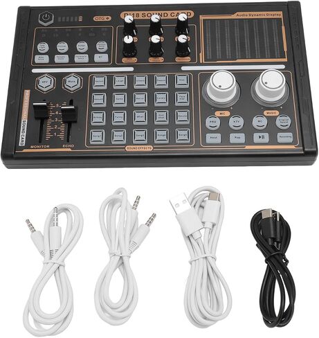 بطاقة الصوت Dpofirs Sound Board بمرافقة DJ18 في الأضواء الملونة in Saudi Arabia