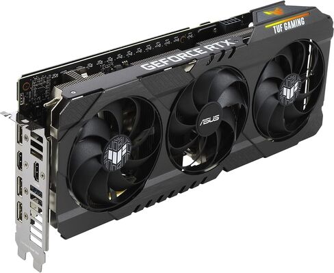 بطاقة رسومات ASUS TUF Gaming NVIDIA GeForce RTX 3060 V2 OC Edition (PCIe 4.0، 12GB GDDR6، HDMI 2.1، DisplayPort 1.4a، محامل مروحة كروية مزدوجة، شهادة من الدرجة العسكرية، GPU Tweak II) (متجددة) in Saudi Arabia