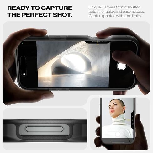 Spigen for iPhone 16e Case, Tough Armor (Ai) MagFit [Compatible with Magsafe Accessories] [Kickstand] [Military-Grade Protection] - Gunmetal in Saudi Arabia