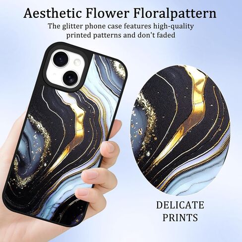 Fiyart مصممة لهاتف iPhone 16 Pro، زهور أنيقة لامعة ثلاثية الأبعاد لطيفة للنساء والفتيات، هيكل صلب متين مقاوم للصدمات، ممتص الصدمات للهاتف TPU الجمالي الفاخر 6.3 بوصة - أزهار نابضة بالحياة in Saudi Arabia