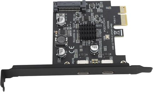 Keenso USB3.2 بطاقة Exppnsion Express عالية السرعة Express Gen2 Type C لنظام Windowslinux، معدل نقل 10 جيجابت/ثانية، شريحة ASM3142 ASMEDIA، مثالية لتكوين الكمبيوتر الشخصي لسطح المكتب in Saudi Arabia