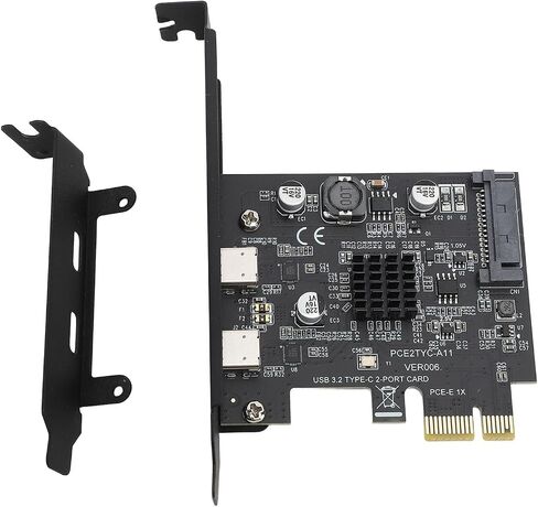 Keenso USB3.2 بطاقة Exppnsion Express عالية السرعة Express Gen2 Type C لنظام Windowslinux، معدل نقل 10 جيجابت/ثانية، شريحة ASM3142 ASMEDIA، مثالية لتكوين الكمبيوتر الشخصي لسطح المكتب in Saudi Arabia