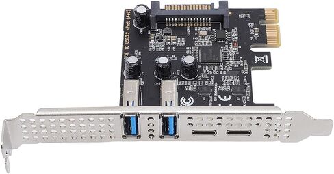 Dpofirs PCIe لبطاقة توسيع USB وType C، وبطاقة تمديد اتصال PCIe للكمبيوتر المكتبي in Kuwait