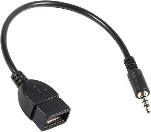 محول كابل محول 3.5 ملم ذكر صوت AUX جاك إلى USB 2.0 نوع A أنثى OTG in Saudi Arabia