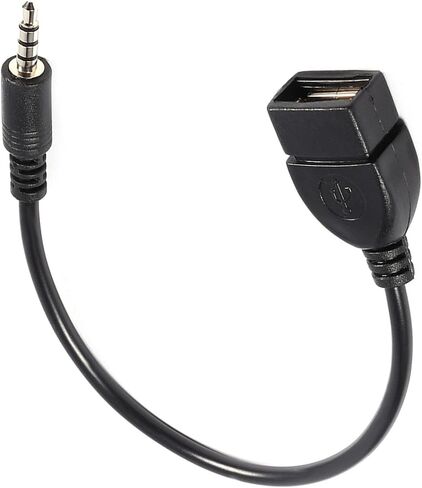 محول كابل محول 3.5 ملم ذكر صوت AUX جاك إلى USB 2.0 نوع A أنثى OTG in Saudi Arabia