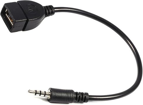 محول كابل محول 3.5 ملم ذكر صوت AUX جاك إلى USB 2.0 نوع A أنثى OTG in Saudi Arabia