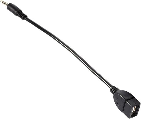 محول كابل محول 3.5 ملم ذكر صوت AUX جاك إلى USB 2.0 نوع A أنثى OTG in Saudi Arabia