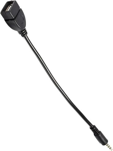 محول كابل محول 3.5 ملم ذكر صوت AUX جاك إلى USB 2.0 نوع A أنثى OTG in Saudi Arabia