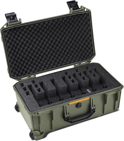 مسدس Pelican Vault V300-5 وحقيبة مسدس رغوي مسبقة القطع مكونة من 19 مجلة (أسود) in Saudi Arabia