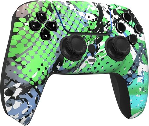 Custom Controllerzz Swamp Fade Controller & Case Bundle – Includes Custom Wireless Controller for PS5, PC & Controller Stand in Saudi Arabia