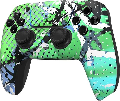 Custom Controllerzz Swamp Fade Controller & Case Bundle – Includes Custom Wireless Controller for PS5, PC & Controller Stand in Saudi Arabia
