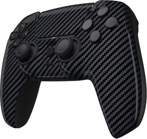 Custom Controllerzz Glossy Carbon Fiber Controller & Case Bundle – Includes Custom Wireless Controller for PS5, PC & Controller Stand in Saudi Arabia