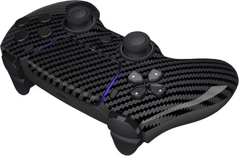 Custom Controllerzz Glossy Carbon Fiber Controller & Case Bundle – Includes Custom Wireless Controller for PS5, PC & Controller Stand in Saudi Arabia
