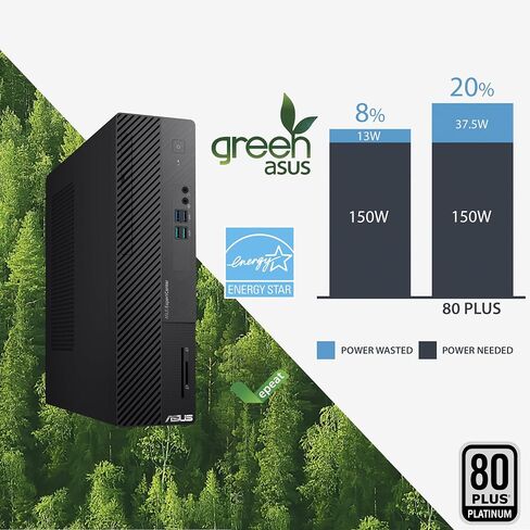 ASUS ExpertCenter D5 Small Form Factor Desktop PC, Intel Core i7-13700, 64GB DDR4 RAM, 4TB SSD, Windows 11 Pro, Black, D500SE-AH704 in Saudi Arabia