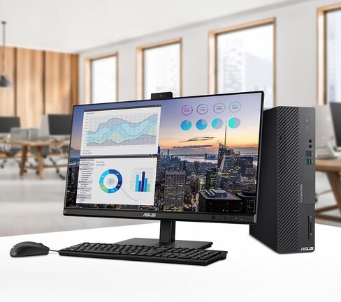ASUS ExpertCenter D5 Small Form Factor Desktop PC, Intel Core i7-13700, 64GB DDR4 RAM, 4TB SSD, Windows 11 Pro, Black, D500SE-AH704 in Saudi Arabia