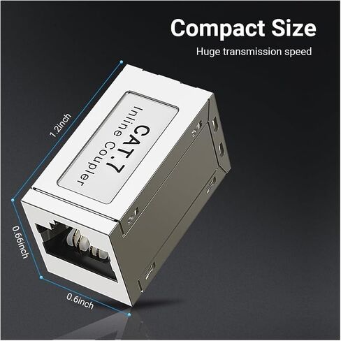 RJ45 Coupler Ethernet Extender 10Gbps, Female to Female Connector Cat7/Cat6/Cat5e(5PCS,CAT6) in Saudi Arabia