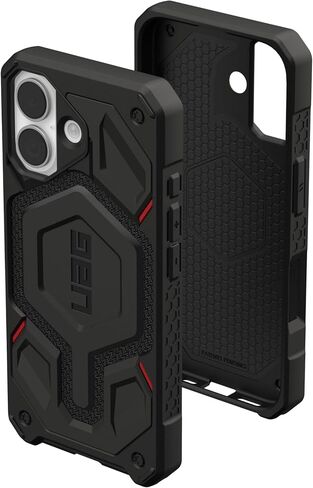 حافظة URBAN ARMOR GEAR UAG مصممة لهاتف iPhone 17 Monarch Pro - متوافقة مع غطاء حماية من الدرجة العسكرية MagSafe، أسود كيفلار in Kuwait