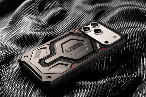 حافظة URBAN ARMOR GEAR UAG مصممة لهاتف iPhone 17 Monarch Pro - متوافقة مع غطاء حماية من الدرجة العسكرية MagSafe، أسود كيفلار in Kuwait