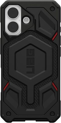 حافظة URBAN ARMOR GEAR UAG مصممة لهاتف iPhone 17 Monarch Pro - متوافقة مع غطاء حماية من الدرجة العسكرية MagSafe، أسود كيفلار in Kuwait