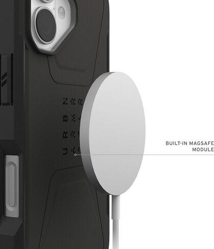 URBAN ARMOR GEAR UAG Designed for iPhone 17 Case Monarch Pro - Compatible with MagSafe Military Grade Protective Cover, Kevlar Black in Saudi Arabia