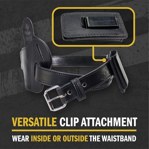 Relentless Tactical Leather Magazine Holder | Made in USA Sizes to fit virtually Any 9mm .40 .45 or .380 Pistol Mag | Single or Double Stack | IWB or OWB in Saudi Arabia