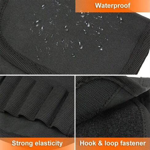 12 Rounds Ammo Carrier, Foldable Molle Cartridge Wallet Waterproof Rifle Magazine Pouch for 2.75" Belt in Saudi Arabia