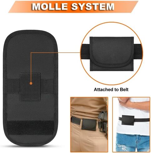 12 Rounds Ammo Carrier, Foldable Molle Cartridge Wallet Waterproof Rifle Magazine Pouch for 2.75" Belt in Saudi Arabia
