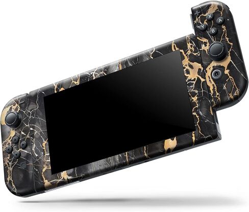 Design Skinz - Compatible with Nintendo 3DS XL - Skin Decal Protective Scratch-Resistant Removable Vinyl Wrap Cover - Black and Gold Marble Surface in Kuwait